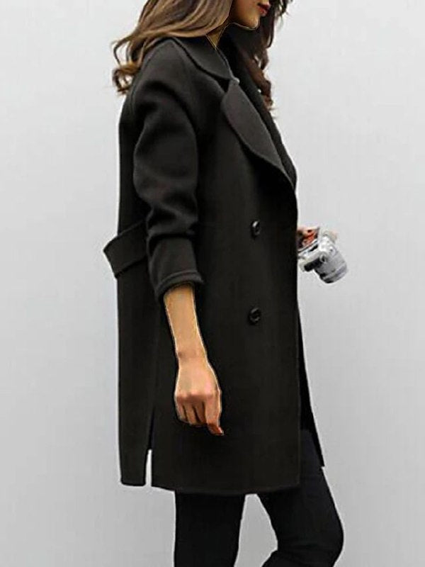 Women's Wool Coat, Winter Outerwear, Elegant and Warm-5