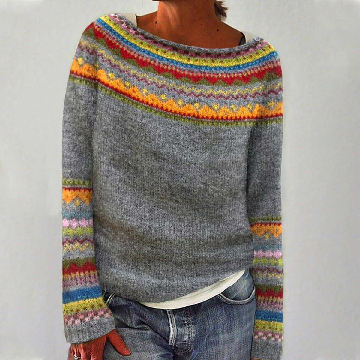 Sweater, Knit Pullover, Vintage Inspired Design-1