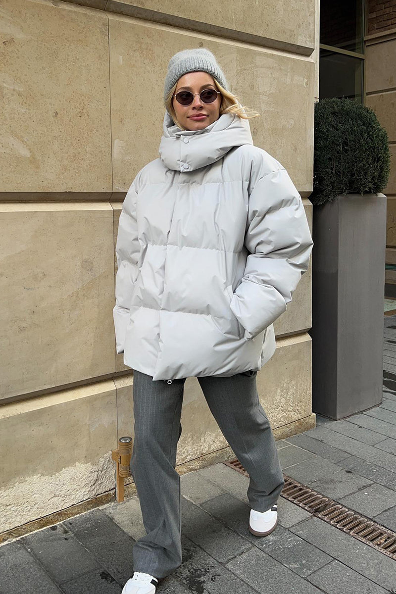 Women's Puffer Jacket, Oversized Style, Exceptional Warmth-4