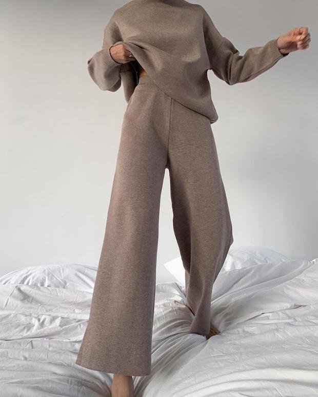 Cozy Knitwear Set – Relaxed Fit Casual Lounge Suit