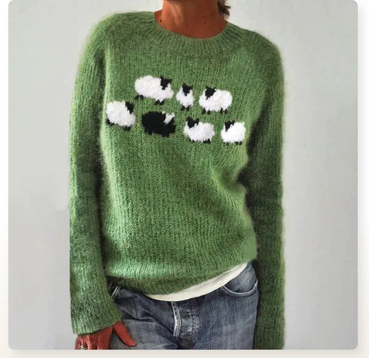 Sweater, Knit Pullover, Vintage Inspired Design-4