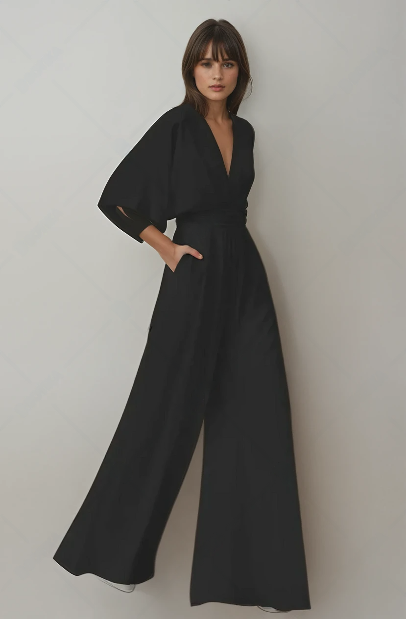 Black Jumpsuit Women, Fashion Apparel, Flattering Fit