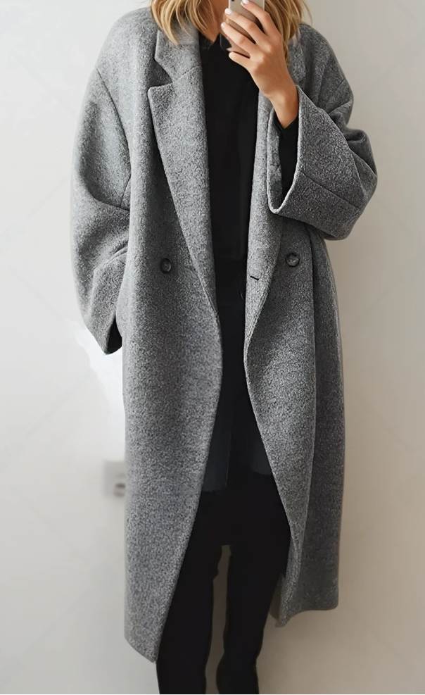 Winter Coat, Women's Maxi Jacket, Loose Fit Wool