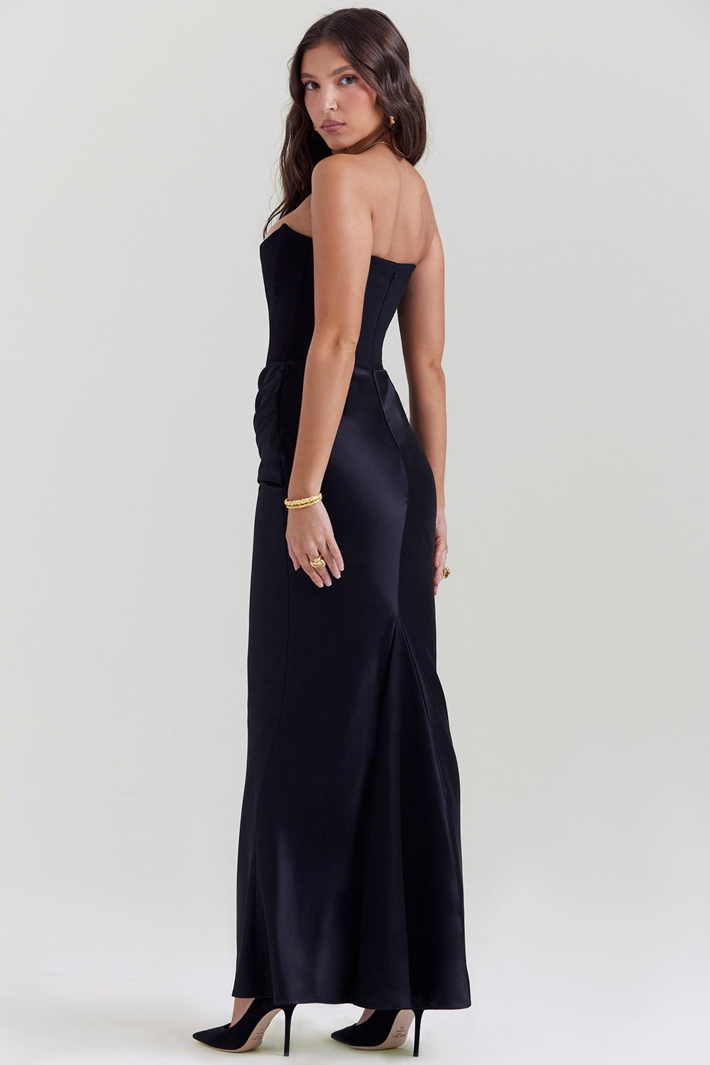 Women's Black Maxi Dress Size M - Modistia-4