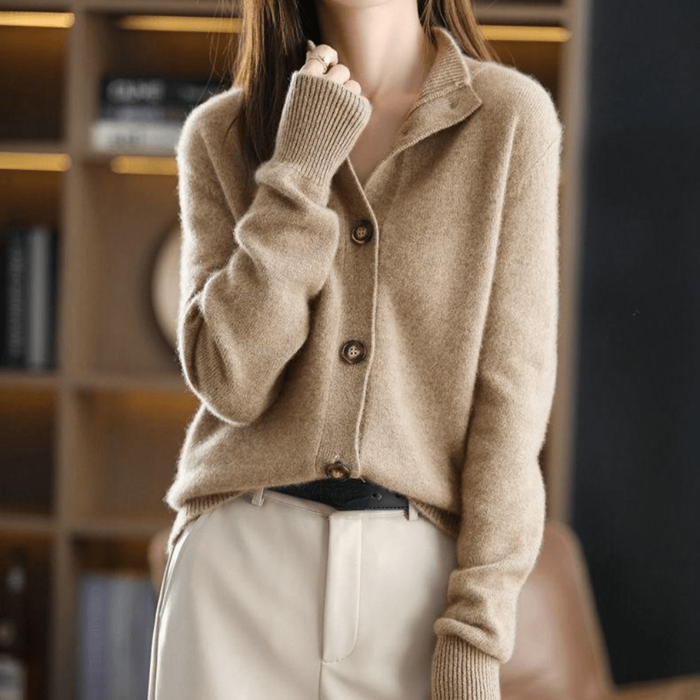 Cashmere Cardigan, Women's Sweater, Luxurious Lightweight Design-5