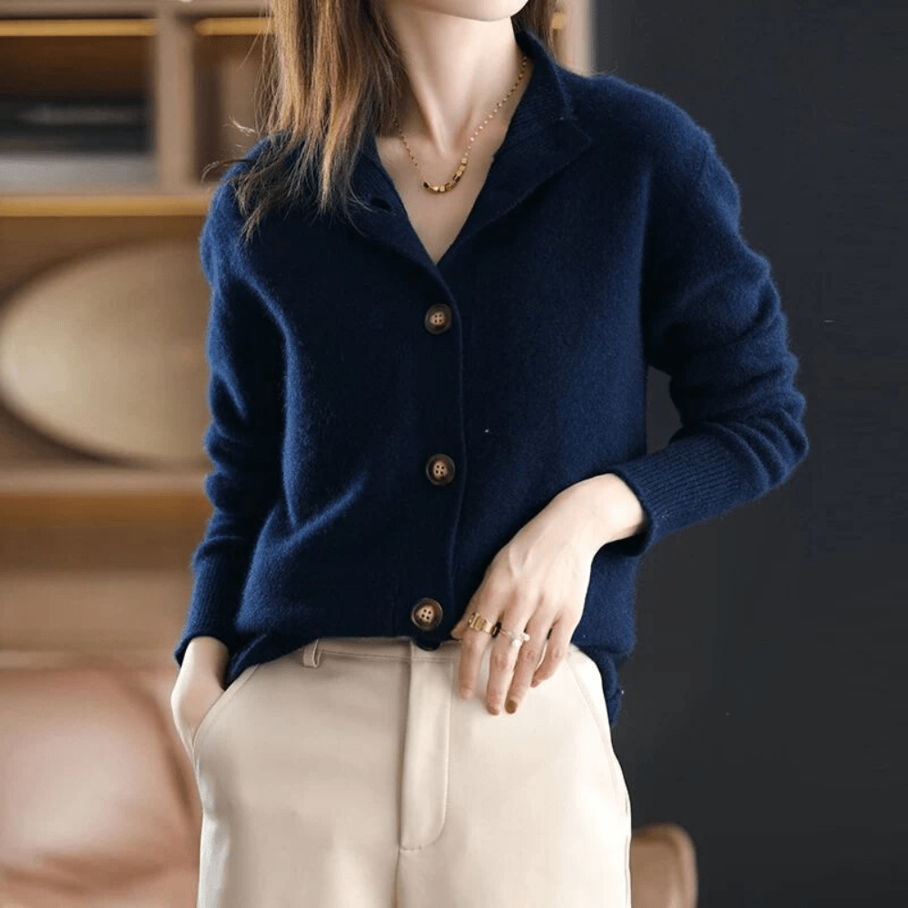 Cashmere Cardigan, Women's Sweater, Luxurious Lightweight Design-4