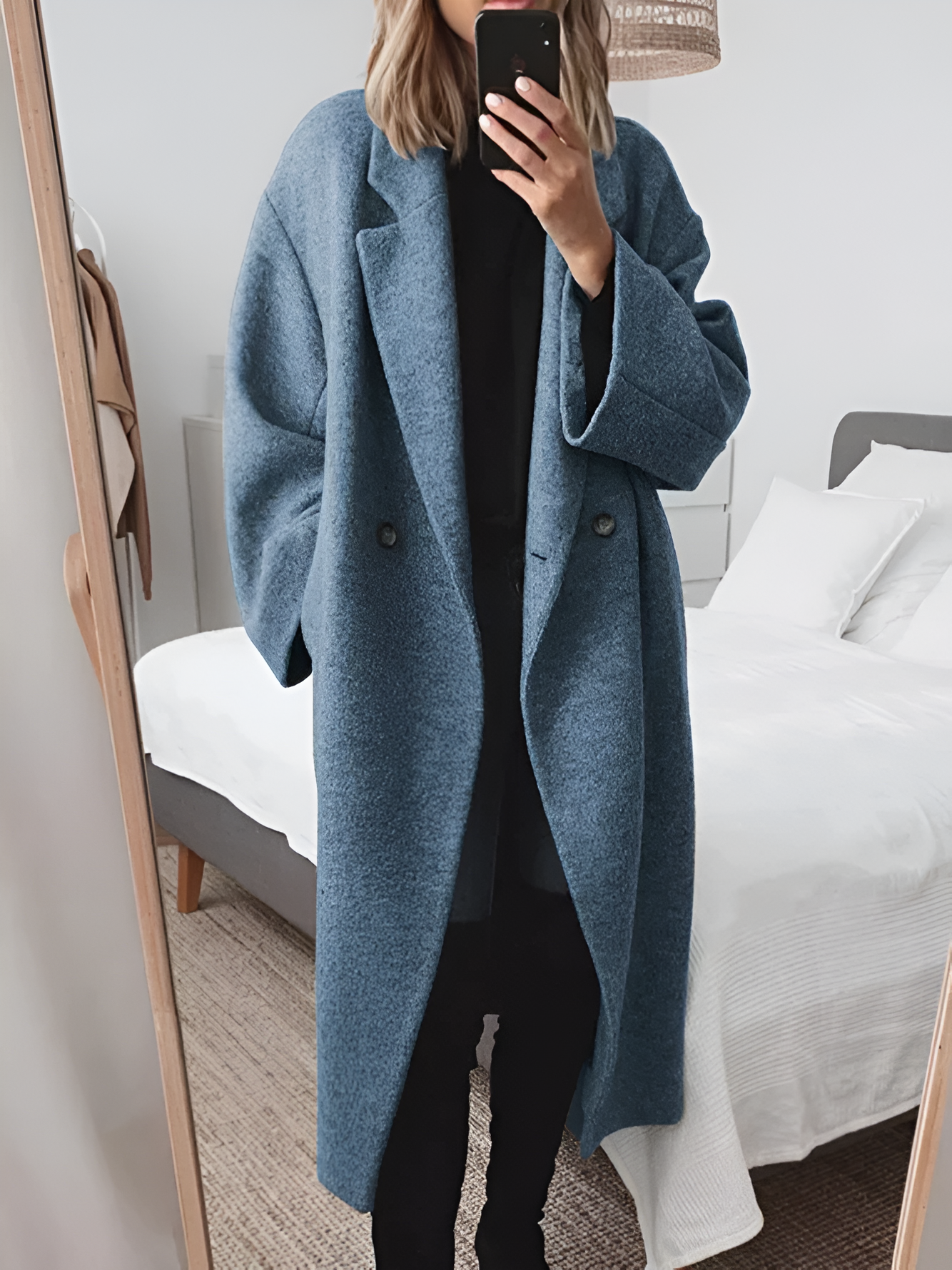 Winter Coat, Women's Maxi Jacket, Loose Fit Wool-2