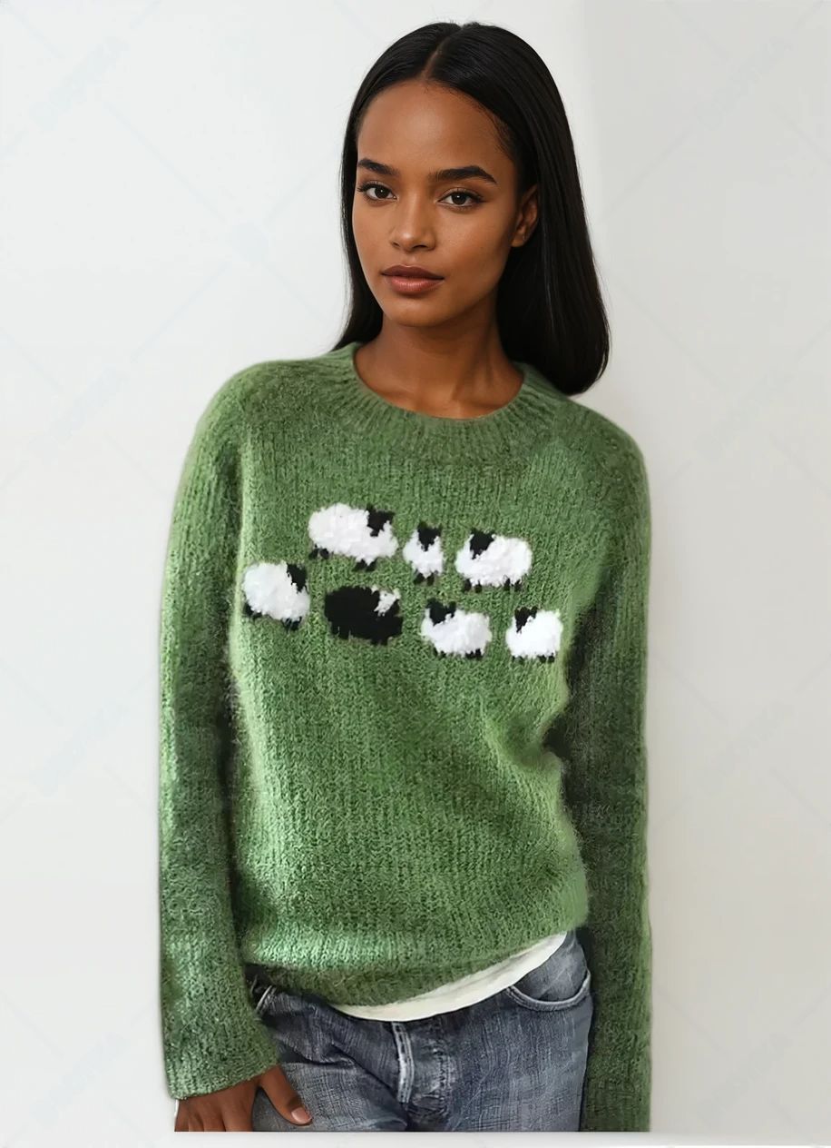 Sweater, Knit Pullover, Vintage Inspired Design