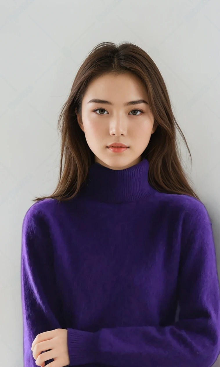 Cashmere Sweater, High Neck Design, Flattering Fitted Style